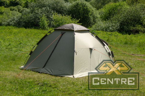 Палатка-автомат туристическая Maverick Comfort Solar Control (светло-коричневый / зеленый)