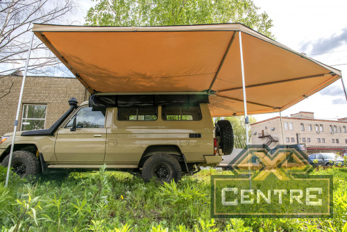 Маркиза автомобильная РИФ комбинированная (прямоугольная с веерной частью) 2,5 м (левая)
