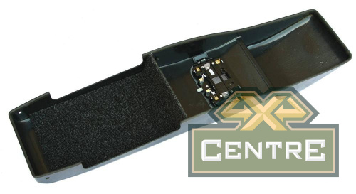 Консоль потолочная для установки р/c УАЗ Патриот рестайл.2014, вырез под р/c 140х40 мм,черная,УП2015