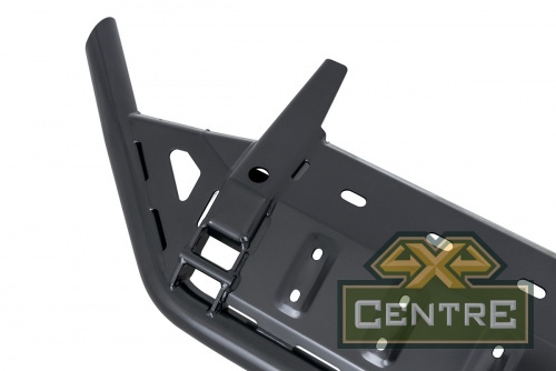 Бампер РИФ силовой передний Toyota Hilux 2020+, установка с площадкой под лебедку