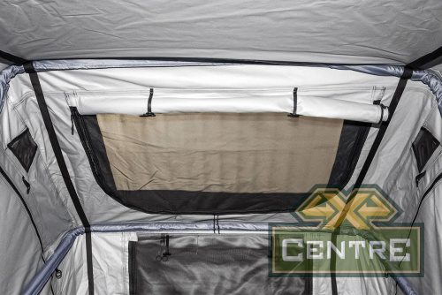 Палатка на крышу автомобиля РИФ Soft RT01-160, тент серый, 400 гр., 160х120х30 см,