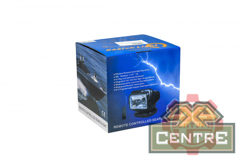 Фара-искатель 12V 50W LED с дистанционным управлением, черный (180х180х175мм) на магните