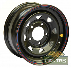 Диск усиленный УАЗ стальной черный 5x139,7 7xR16 d110 ET0 (треуг. мелкий) (уценка)