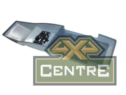 Консоль потолочная для установки р/c УАЗ Патриот рестайл. 2014, вырез под р/c 140х40 мм,серая,УП2015