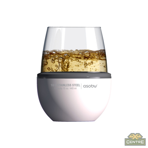 Термобокал для вина WINE KUZIE 440 мл, белый