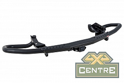 Бампер задний силовой/защита штатного бампера РИФ Nissan Patrol Y62 c квадратом под фаркоп