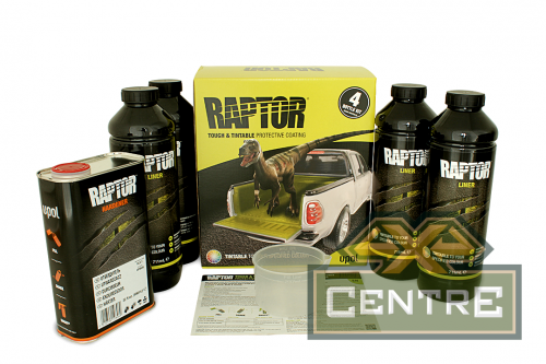 Покрытие защитное повышенной прочноcти RAPTOR, колеруемое, с отвердителем 2K U-POL 4л+1л