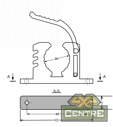 Крепеж универсальный, (60-84 мм) черный