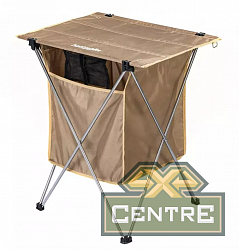 Стол туристический Naturehike алюминиевый, 56,5х45х62 см, складной, с сумкой для посуды, хаки