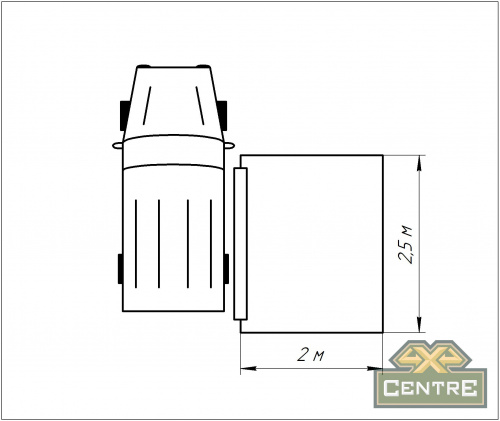 Маркиза автомобильная РИФ 2,5х2 м