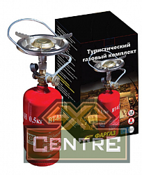Туристический газовый комплект (Баллон 1,2 л + газовая горелка)