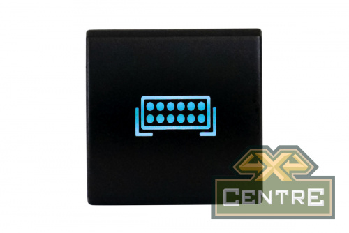 Кнопка ВКЛ/ВЫКЛ, голубой, FRONT LIGHTS TOYOTA 22x22