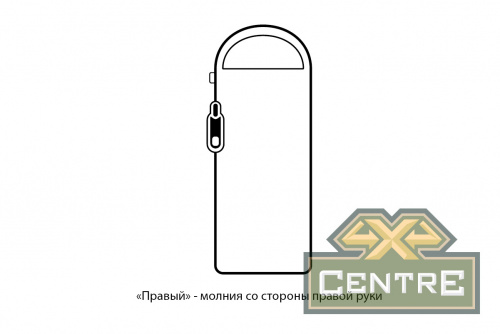 Мешок спальный Naturehike Ultralight CW400 M , 210х75 см, (правый) (ТК: +5°C), черный