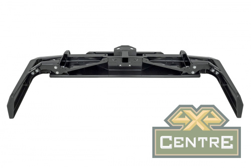 Бампер РИФ силовой задний Toyota Land Cruiser 76 2007+ с квадратом под фаркоп и фонарями стандарт