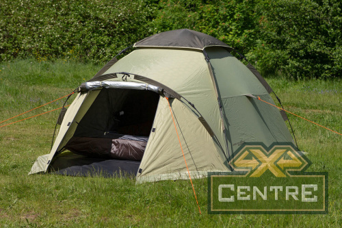 Палатка-автомат туристическая Maverick Comfort Solar Control (светло-коричневый / зеленый)