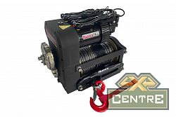 Лебёдка автомобильная электрическая 12V Runva 14000 lbs 6350 кг двухмоторная (синтетический трос)