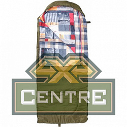 Мешок спальный Helios OLYMPUS 200S (180х70, холлофайбер, зеленый/город), (ТК: +20°C)