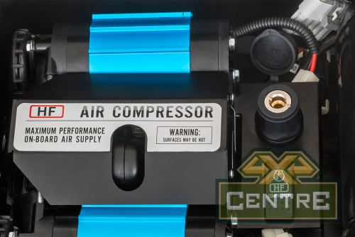 Компрессор автомобильный двухпоршневой высокопроизводительный переносной HF с ресивером