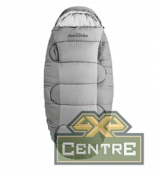Мешок спальный Naturehike Oval PS200, 220х95 см, (левый) (ТК: +9°C), серый