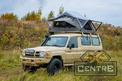 Палатка на крышу автомобиля РИФ Soft RT01-140 усиленная, тент серый