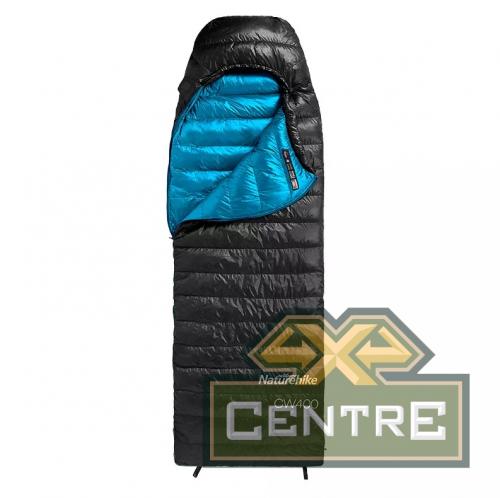 Мешок спальный Naturehike Ultralight CW400 M , 210х75 см, (правый) (ТК: +5°C), черный