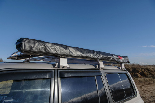 Палатка с автомобильным тентом-маркизой, солнцезащитная РИФ  2х2 м