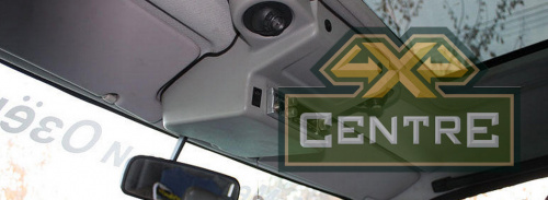 Консоль потолочная для установки р/c УАЗ Патриот с штатным люком, без выреза под р/c, серая