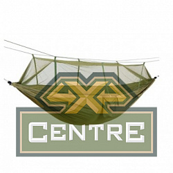 Гамак без планок NISUS 140х260 см., с москитной сеткой, нейлон 210T, хаки