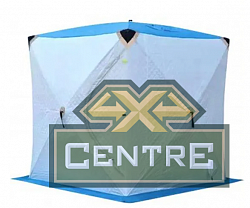 Палатка для зимней рыбалки утепленная MESAN (200x200x215) Сине-белая