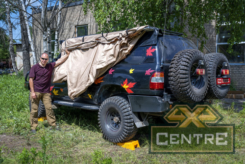 Маркиза автомобильная РИФ комбинированная (прямоугольная с веерной частью) 3,0 м (левая)