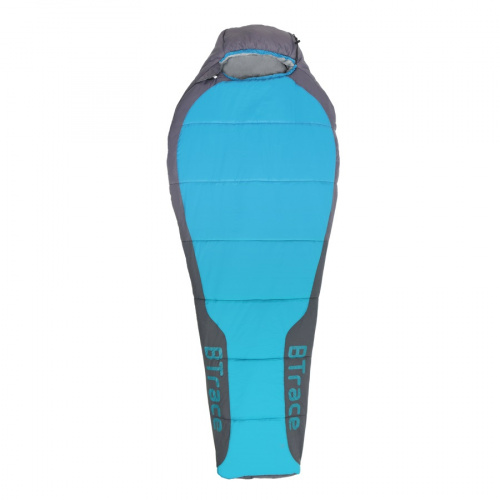 Мешок спальный BTrace Swelter L size (Левый,Серый/Синий)