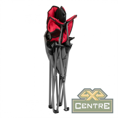 Кресло NISUS складное (серый/красный/черный)