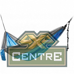 Гамак без планок NISUS 140х260см нейлон 210T голубой/серый