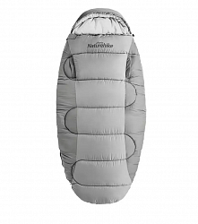 Мешок спальный Naturehike Oval PS300, 220х95 см, (левый) (ТК: +4°C), серый