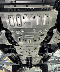 Защита РИФ радиатора, картера, РК, КПП для GWM Haval H9 (2023+), алюм. 8 мм