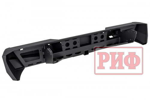 Бампер РИФ силовой задний Great Wall Poer с квадратом под фаркоп и фонарями