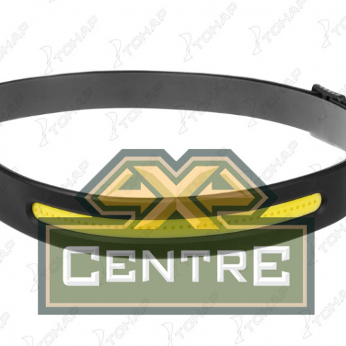 Фонарь налобный NISUS сенсорный LED-120 LM, COB-340 LM, IPX4, USB