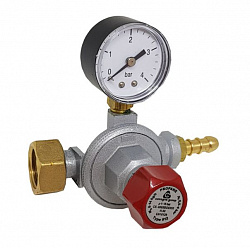 Регулятор давления газа с манометром type 912, 8-14 кг/ч, 0,5-4 Бар