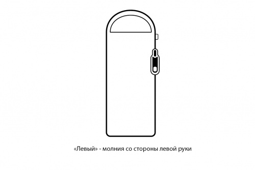 Мешок спальный Naturehike U350S, (190х30)х75 см, (левый) (ТК: -3°C), серый